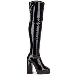 SCHUTZ Darlyn Patent Leather Over the Knee Boots